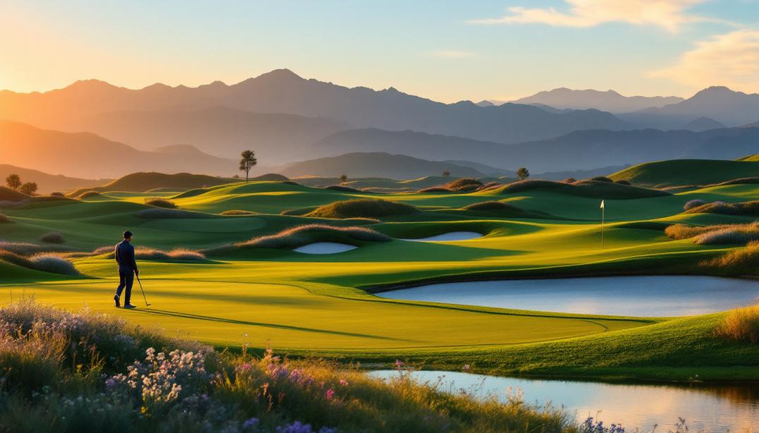 Blooming flowers and open skies highlight the beauty of one of the best golf courses in Salinas.