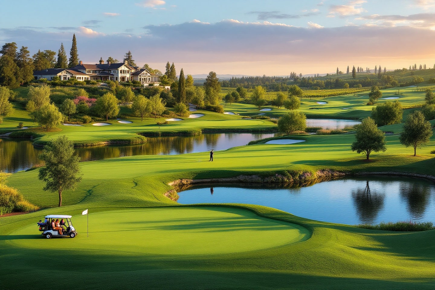 Featuring pristine greens and beautiful water features, this is one of the best golf courses in Livermore.