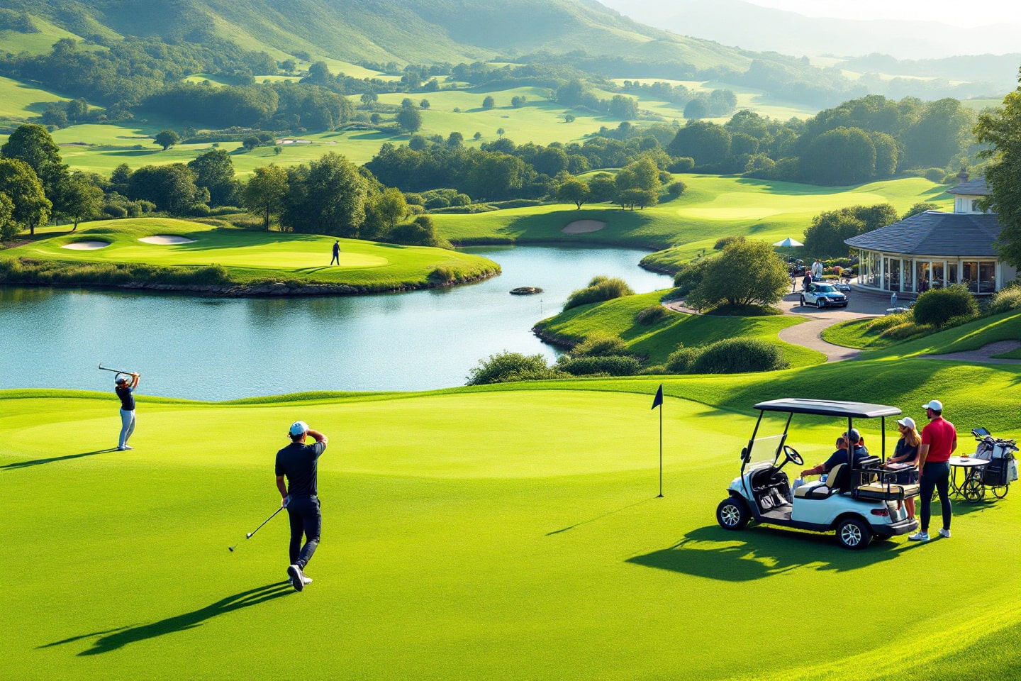 Manicured greens and a lively clubhouse capture the charm of the best golf courses in Dublin.