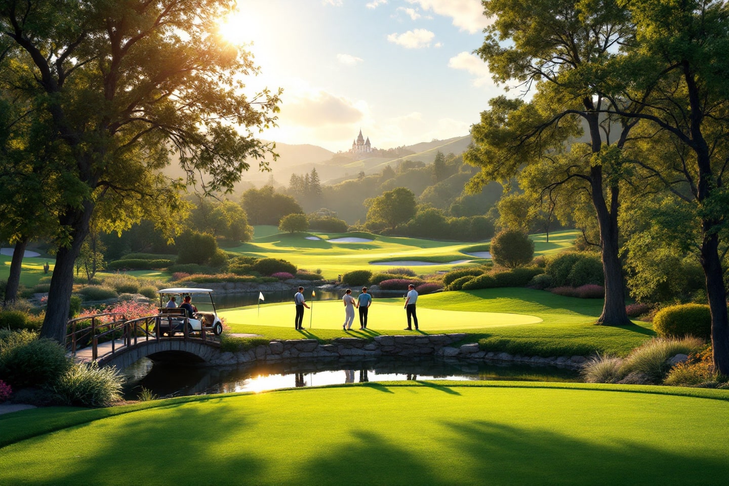Play at the best golf courses in Antioch, known for their serene ponds, rolling hills, and golden sunsets.
